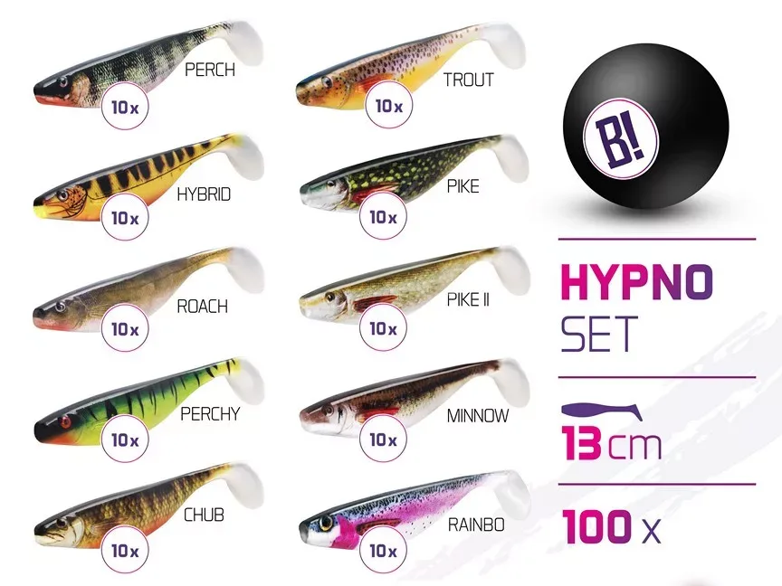 Műcsali szettek BOMB Hypno 13cm / 100db (13cm)