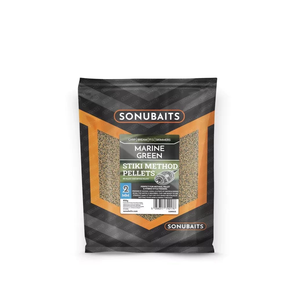 Marine Green Stiki Method Pellets 2mm 650g