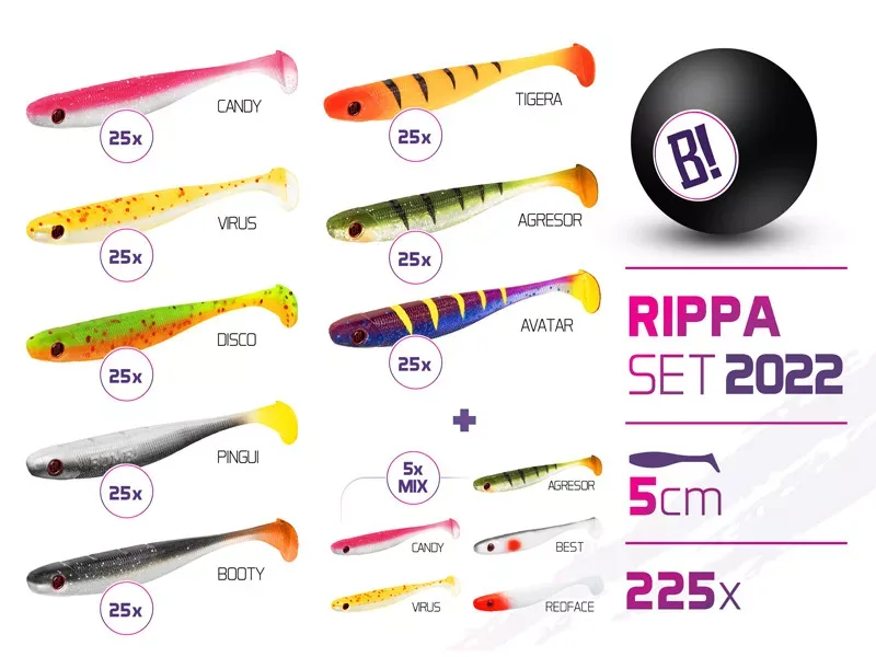 BOMB Rippa csali szett 2022 színek 5cm / 225db (5cm)