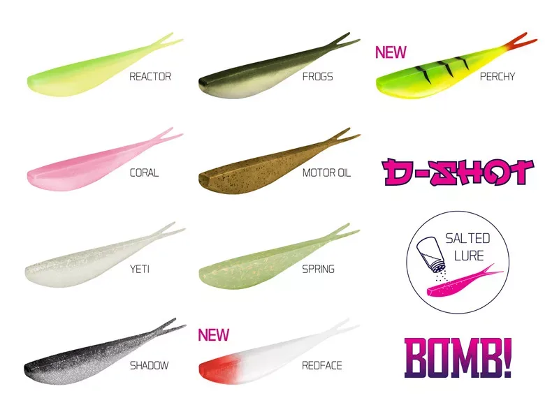 BOMB! Gumihal D-SHOT / 5db 6,5cm/PERCHY