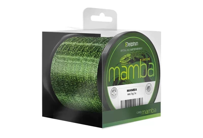 Delphin MAMBA Carp / camou 0,32mm 7,4kg 600m monofil pontyozó zsinór