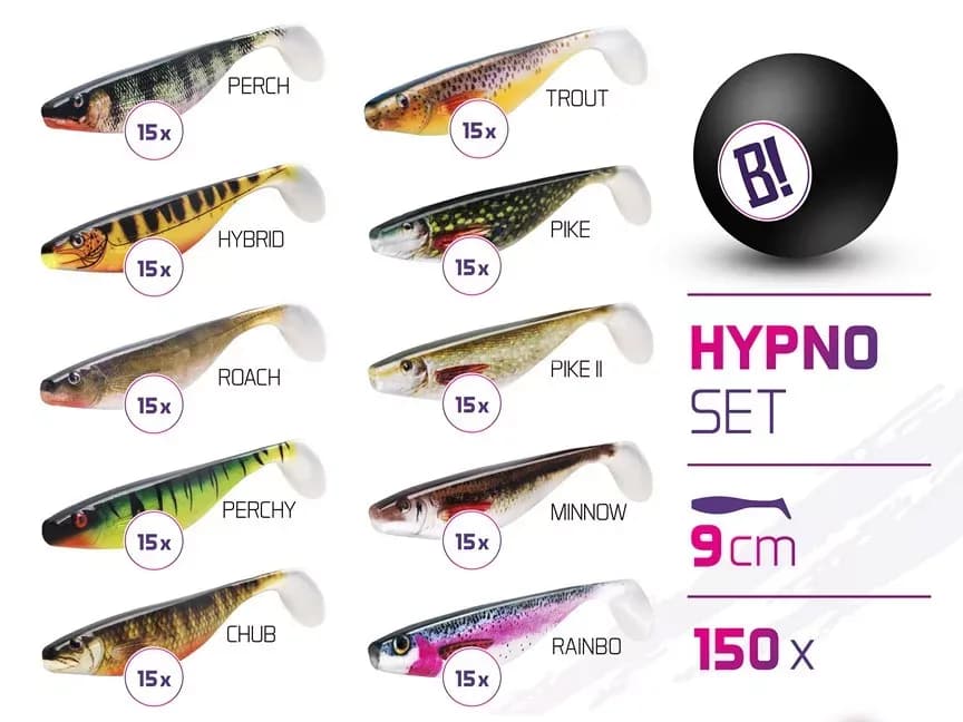 Műcsali szettek BOMB Hypno 9cm / 150db (9cm)