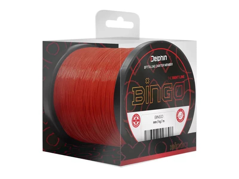 Monofil Delphin BINGO Matt / sötét vörös (0,35mm 9,4kg 1100m)