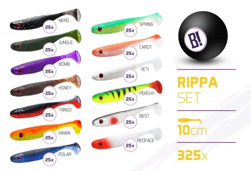 Műcsali szettek BOMB Rippa 10cm / 325db (10cm)