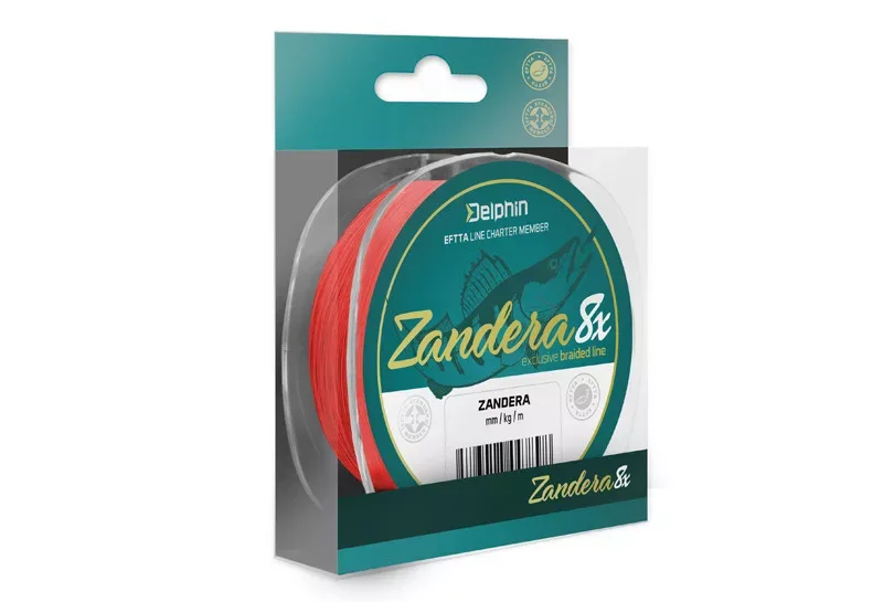 Delphin ZANDERA 8 / piros (0,12mm 8,5kg 150m)