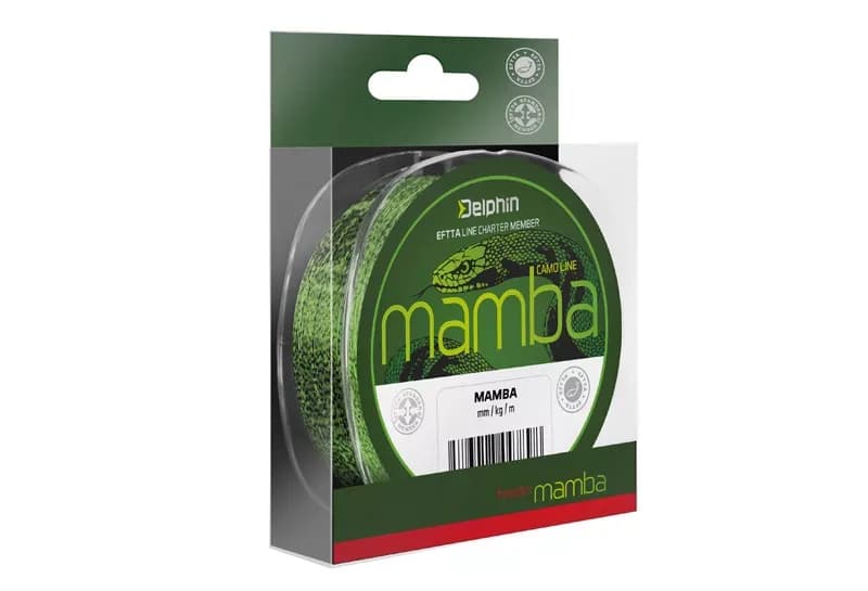 Delphin MAMBA Feeder / camou 0,26mm 5,2kg 300m monofil zsinór