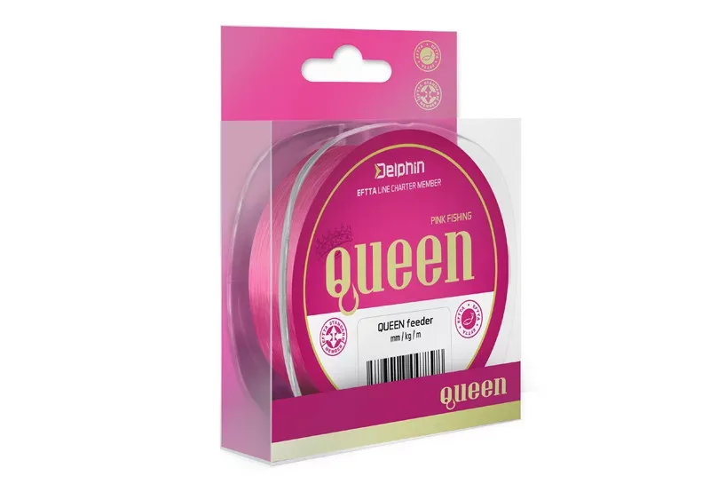 Delphin QUEEN Feeder / rózsaszín 0,18mm 2,7kg 5000m