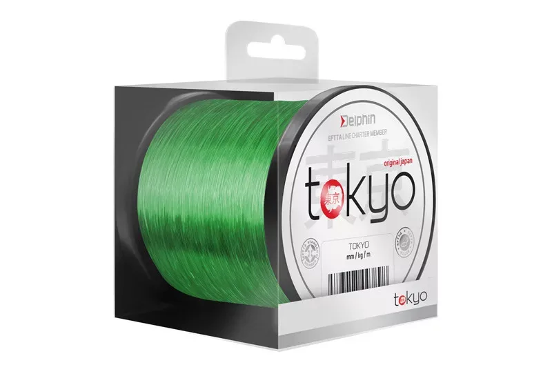 Monofil Delphin TOKYO / fluo zöld 0,286mm 6,4kg 6300m monofil pontyozó zsinór