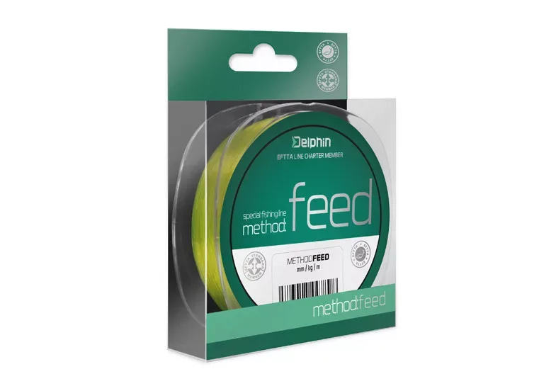 Delphin METHOD FEED sárga 0,22mm 4,2kg 1000m monofil zsinór