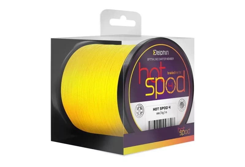 Delphin HotSPOD 4 / sárga 0,14mm 9,1kg 300m spod zsinór