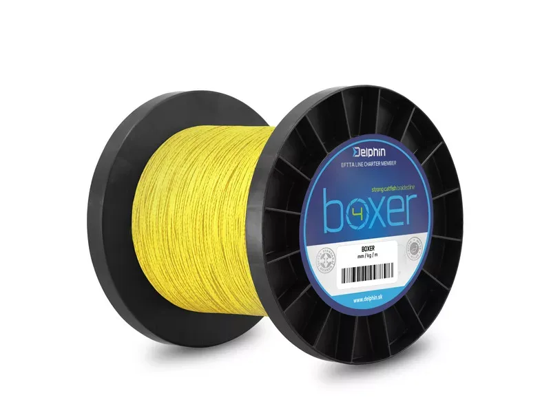 Delphin BOXER 4 / fluo sárga (0,40mm 30,1kg 1100m)