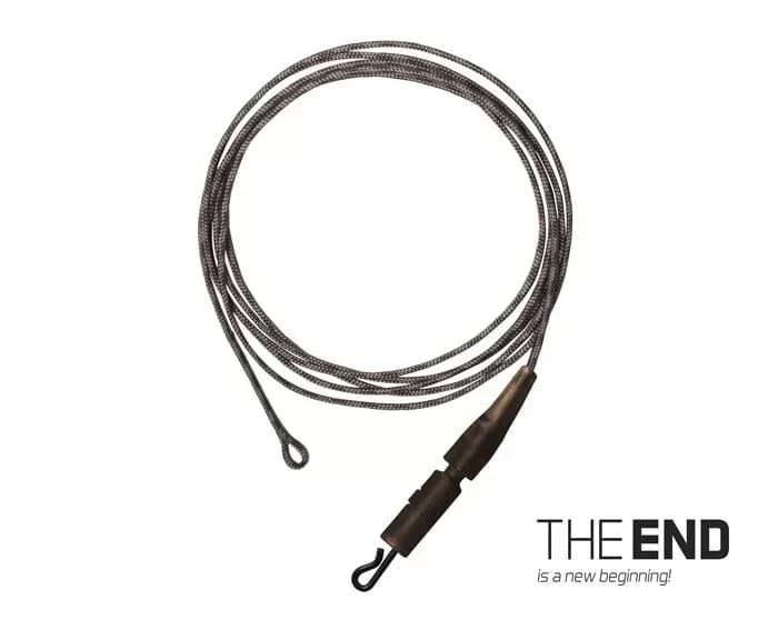 THE END Leadcore + PIN clip kötött horog / 3db (1m)