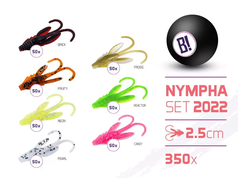 BOMB Nympha csali szett 2022 színek 2,5cm / 350db (2,5cm)
