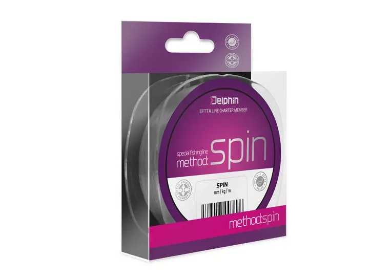 Delphin METHOD SPIN szürke 0,20mm 3,7kg 300m monofil pergető zsinór