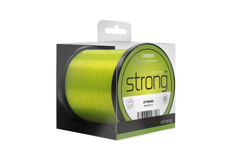 Delphin STRONG CARP sárga 0,25mm 5,5kg 1200m monofil pontyozó zsinór